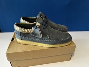 Clarks Originals Trek Cup Dark Blue Suede Crepe Sole Shoes Men’s US 11 26176035